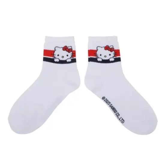 Hello Kitty & Friends Favorite Characters 3-Pack of Women's Quarter Crew Socks image {5}