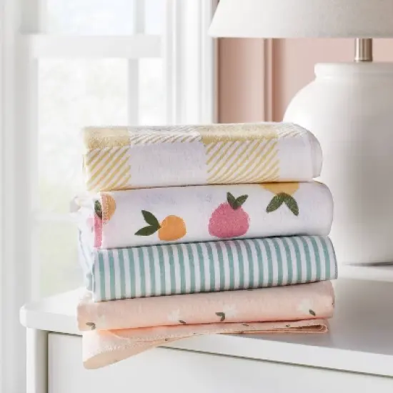 Flannel Baby Blankets Citrus - Cloud Island&trade; 4pk image {1}