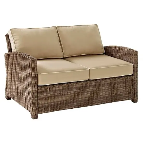 Bradenton Outdoor Wicker Loveseat - Crosley
 image {15}