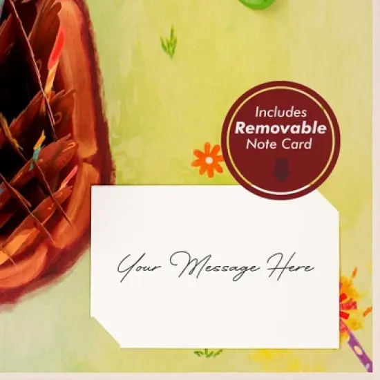 Paper Love Frndly 3D Birthday Pop Up Card, Birthday Hedgehog, Handcrafted - 100% Recycled and Eco-Friendly, 8" x 6" Cover image {6}