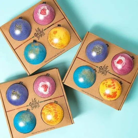 LifeAround2Angels Fruit Bath Bomb Gift Set - 4pk image {2}