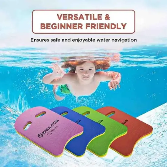 ENDLESS EL1011 Swimming Kickboard with Comfortable Design | Orange | Material : EVA | for Beginners Swimming Training Floaters | for Kids and Adults image {4}