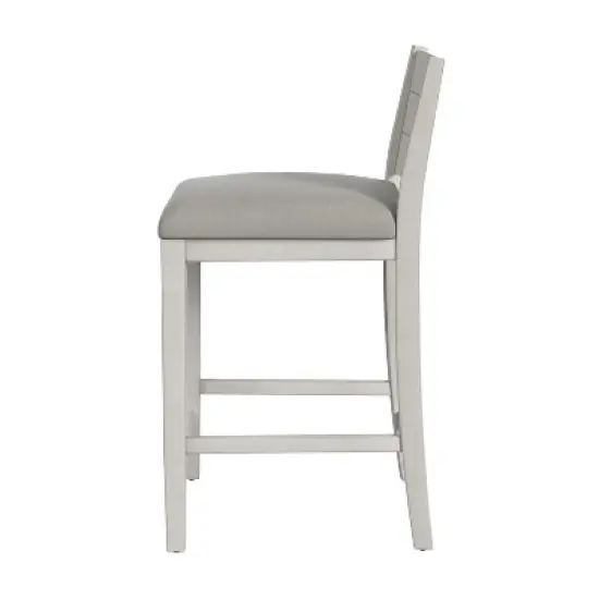 Fowler Wood Counter Height Barstool Sea White - Hillsdale Furniture image {10}