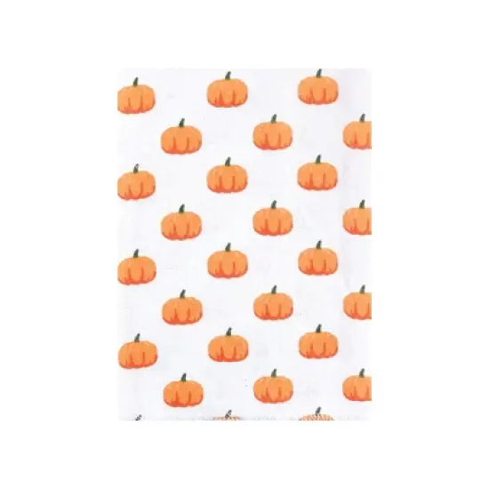 Hudson Baby Infant Boy Cotton Flannel Burp Cloths Bundle, Pumpkin Truck, One Size image {4}