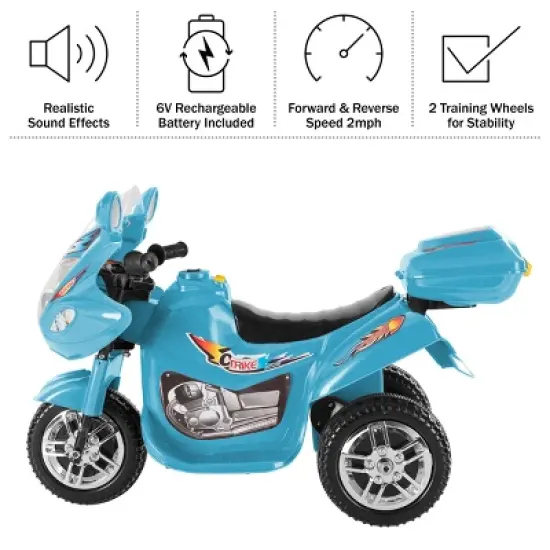 Lil' Rider 3-Wheel Kids Electric Motorcycle image {2}