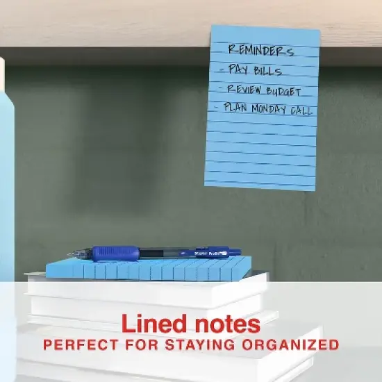 Staples Sticky Notes 4" x 6" Golden Hour Collection Lined 100 Sheets/Pad 6 Pads/Pack (ST62871) image {4}