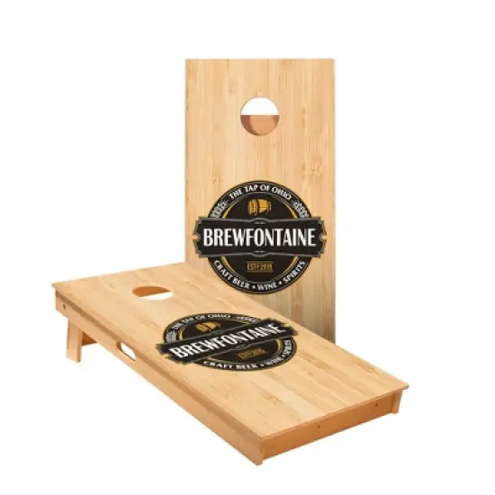 Skips Garage Brewfontaine Cornhole Boards - ACA Star Series image {1}