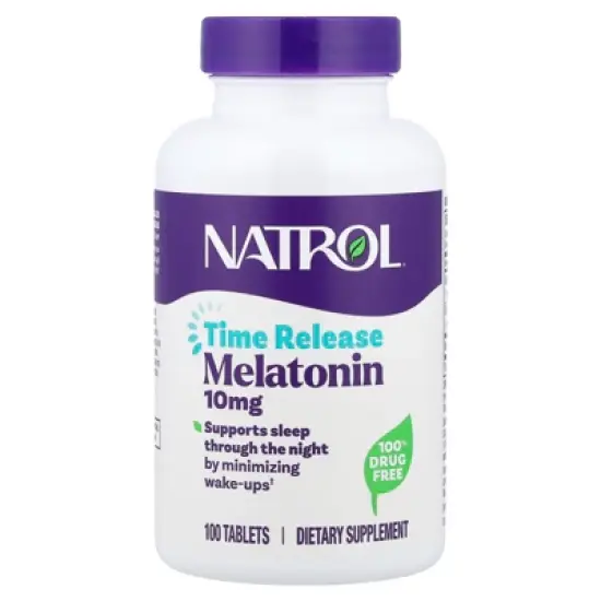Natrol Melatonin, Time Release, 10 mg, 100 Tablets image {2}