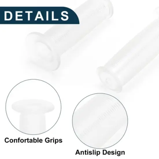 Unique Bargains Bike Handlebar Grips Covers 3.94" Clear 1 Pair image {3}