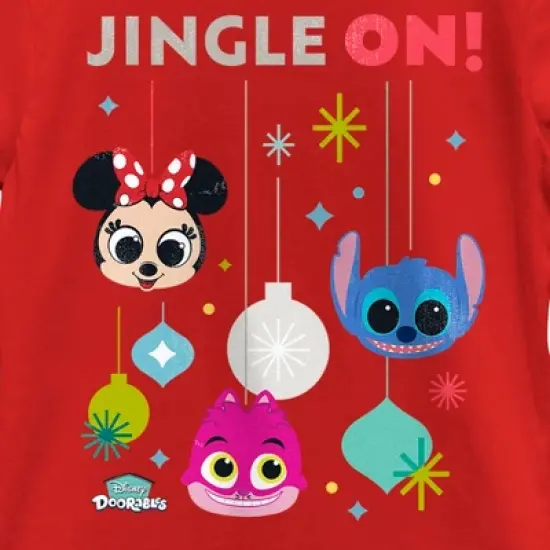 Girl's Disney Doorables Jingle On T-Shirt image {1}