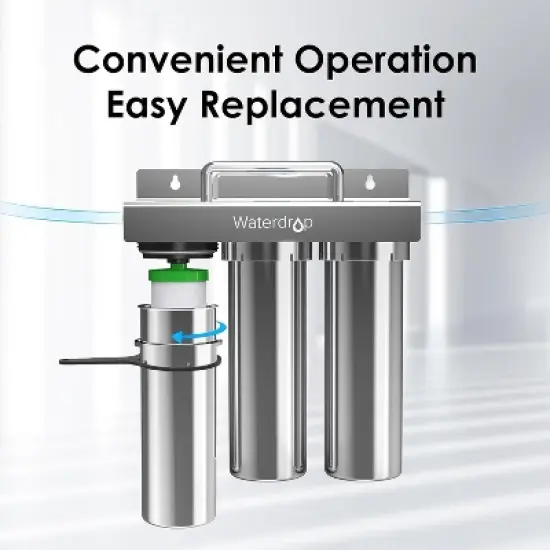 Waterdrop P1 Under Sink PP Water Filter, Replacement for TST-UF Ultra-Filtration Under Sink Water Filter System, 1 Pack image {4}