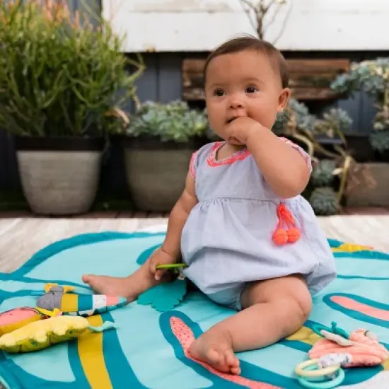 Infantino Go gaga! 4-In-1 Twist & Fold Activity Gym & Play Mat - Tropical image {7}