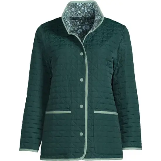 Lands' End Women's Insulated Reversible Barn Jacket image {5}