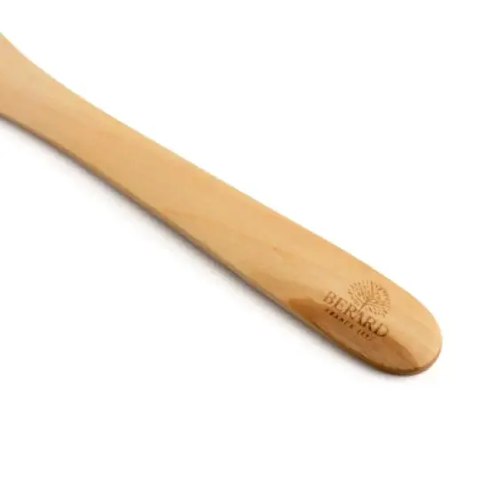 Berard Contour Olive Wood Curved Slotted Spatula, 12-Inch image {3}