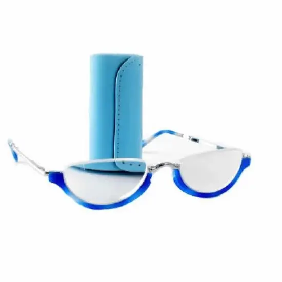 Calabria 309 Small Semi-Rimless Folding Reading Glasses image {8}