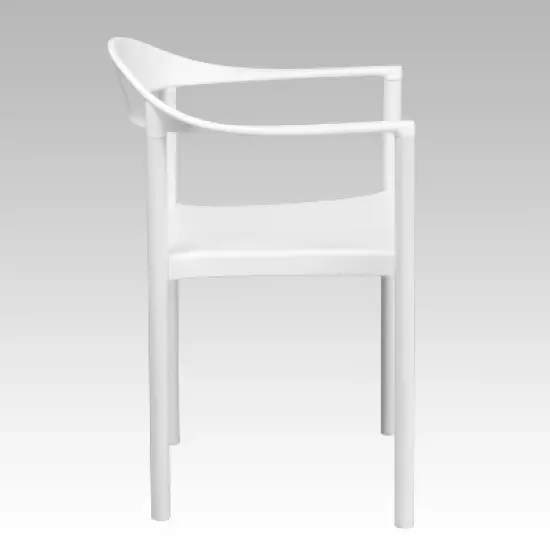Flash Furniture HERCULES Series 1000 lb. Capacity Plastic Cafe Stack Chair image {7}