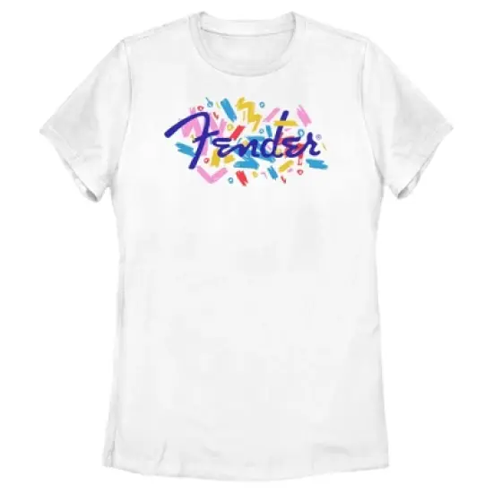 Women's Fender Retro Confetti Logo T-Shirt image {3}