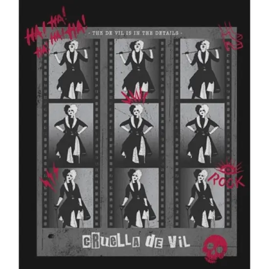 Girl's Cruella Photo Negatives T-Shirt image {1}