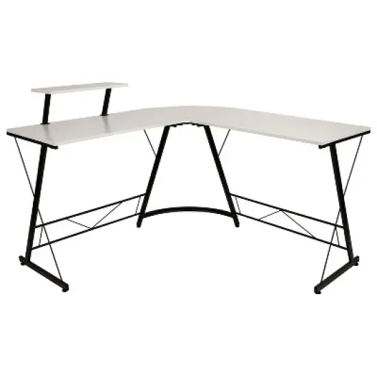 Flash Furniture L-Shaped Desk 71.5" Computer Corner Desk, Home Office Corner Desk, Gaming Desk, Space Saving, Easy to Assemble image {10}