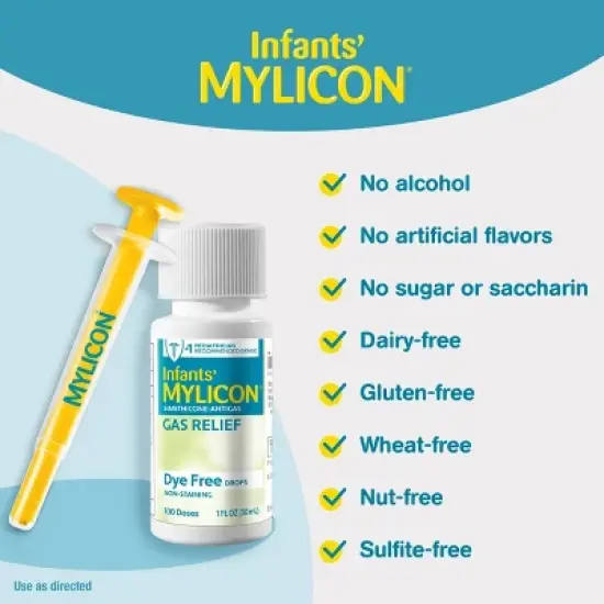 Mylicon Infant Gas Relief Colic Dye Free Drops - 1 fl oz image {5}