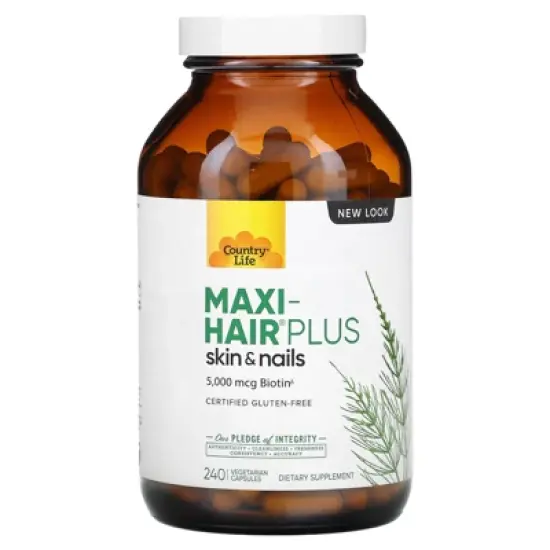 Country Life Maxi-Hair Plus, 240 Vegetarian Capsules image {3}