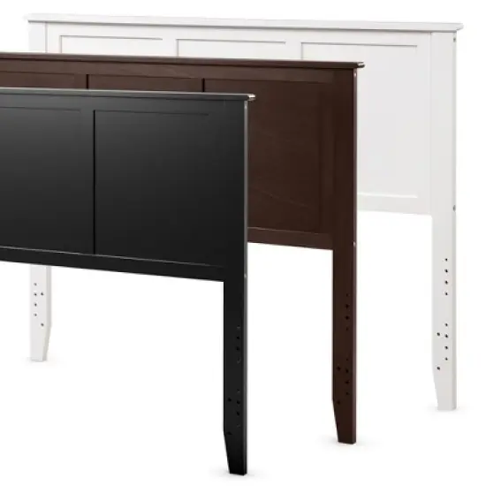 Costway Full Wood Headboard Flat Panel Pre-drilled Holes Height Adjustment image {8}