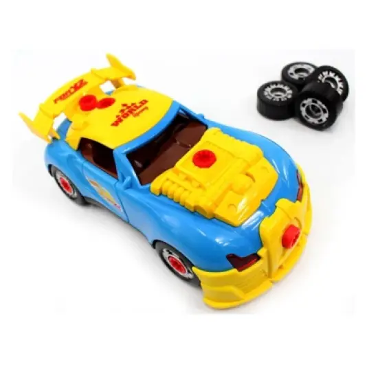 Insten 30 Piece Build Your Own Race Car Take-A-Part Toy, Engineering Stem Project Kit, 7.5 x 3.5 image {4}