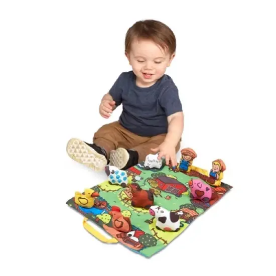 Melissa & Doug Take-Along Farm Baby and Toddler Play Mat image {6}