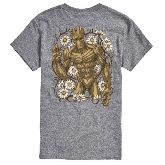 Men's - Marvel - Guardians of the Galaxy Groot Flowers Oversized Short Sleeve Graphic T-Shirt image {1}