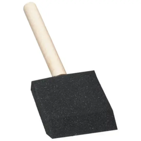 School Smart Wedge Foam Paint Brushes, 2 Inches, Pack of 10 image {6}