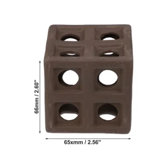 Unique Bargains Resin Aquarium Hideaway Rock Cave Fish Tank Decoration Brown 2.56''x2.52''x2.60'' image {3}