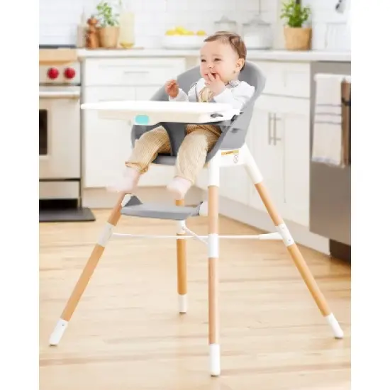 Skip Hop EON 4-in-1 High Chair - Gray/white image {1}