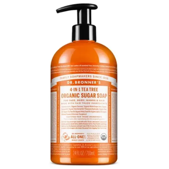 Dr. Bronner's Organic Sugar Soap - Tea Tree image {4}