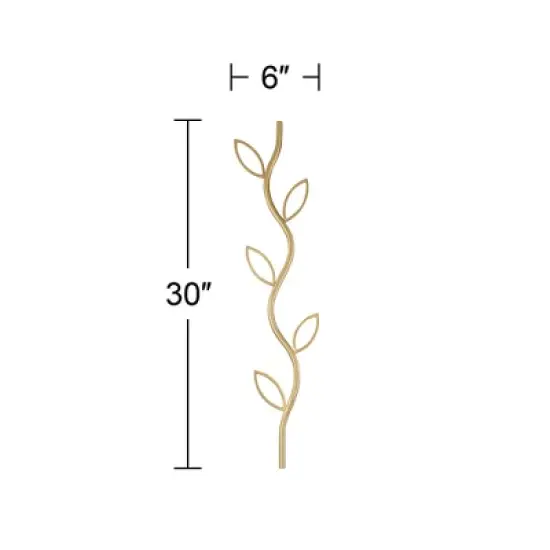 360 Lighting Vita 30" High Antique Brass Decorative Vine Cord Cover image {4}