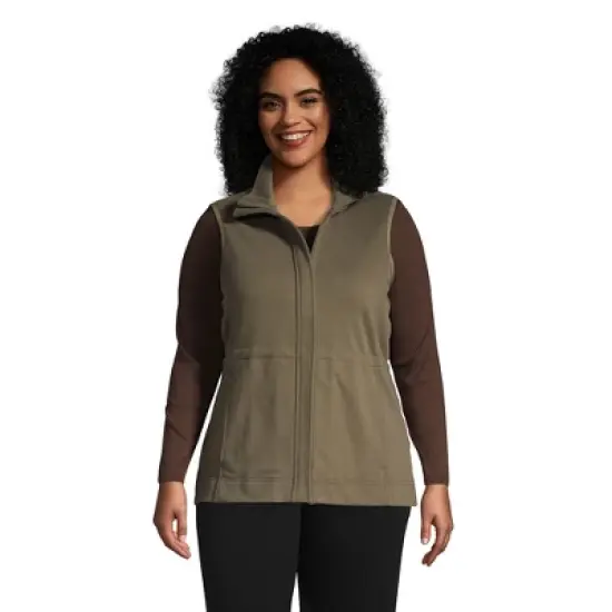 Lands' End Women's Serious Sweats Vest image {4}