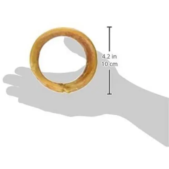 Pawstruck All-Natural Bully Stick Rings for Dogs - Single Ingredient Rawhide Free Dental Chew Treats Made with 100% Real Beef image {6}