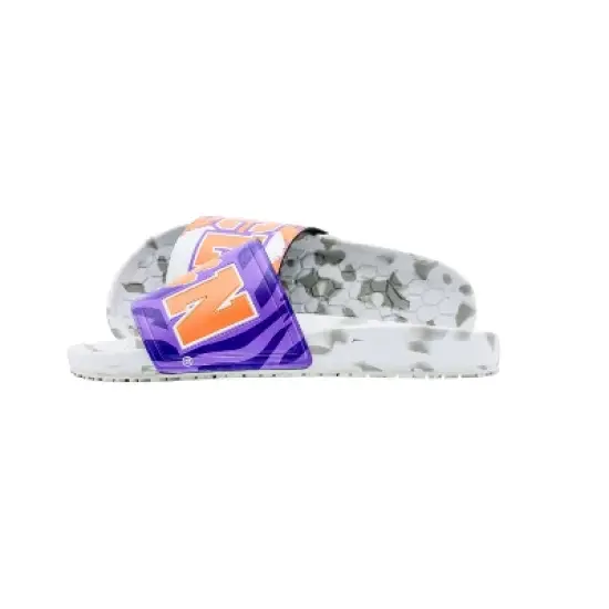 NCAA Clemson Tigers Slydr Pro White Sandals - Purple M7/W9 image {2}