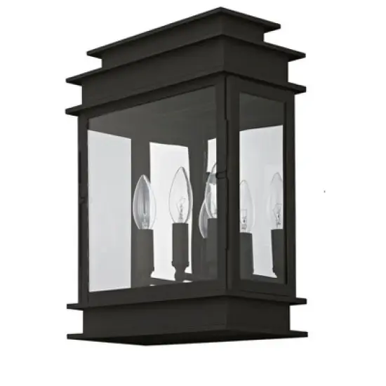 Livex Lighting Princeton 3 - Light Wall Light in  Black image {1}