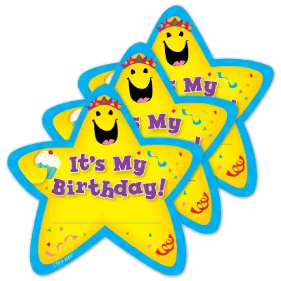 Creative Teaching Press It�s My Birthday! Star Badges, 36 Per Pack, 3 Packs image {3}