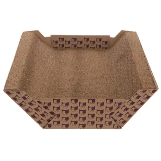 SmartyKat Super Scratcher Chaise Catnip Infused Corrugate Cat Scratcher and Bed image {1}