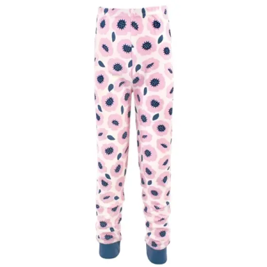 Touched by Nature Toddler and Kids Girl Organic Cotton Tight-Fit Pajama Set, Blossoms image {1}