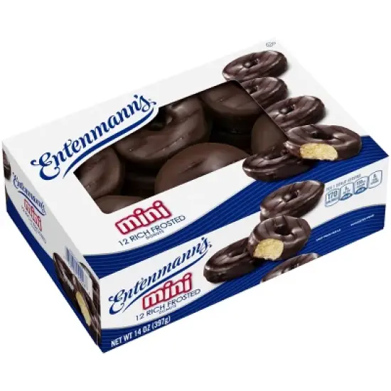 Entenmann's Frosted Mini Chocolate Donuts - 14oz image {7}
