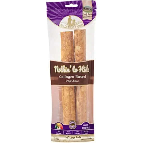Fieldcrest Farms Nothin' to Hide 10" Bagels Bacon Flavor Premium Dog Chew - 6.38 oz(Pack of 2) image {4}