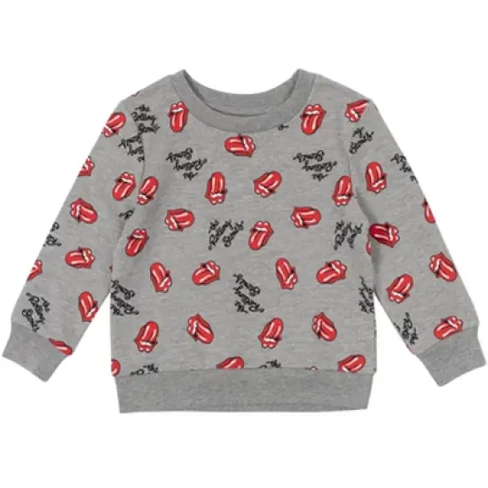 Rolling Stones Girls French Terry Pullover Sweatshirt Toddler to Big Kid image {5}