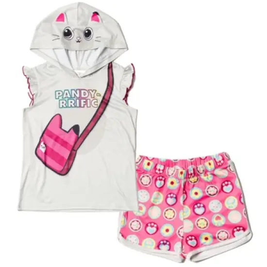 Dreamworks Gabby's Dollhouse Pandy Paws Kitty Fairy Girls Tank Top and Shorts Outfit Set Little Kid to Big Kid image {8}