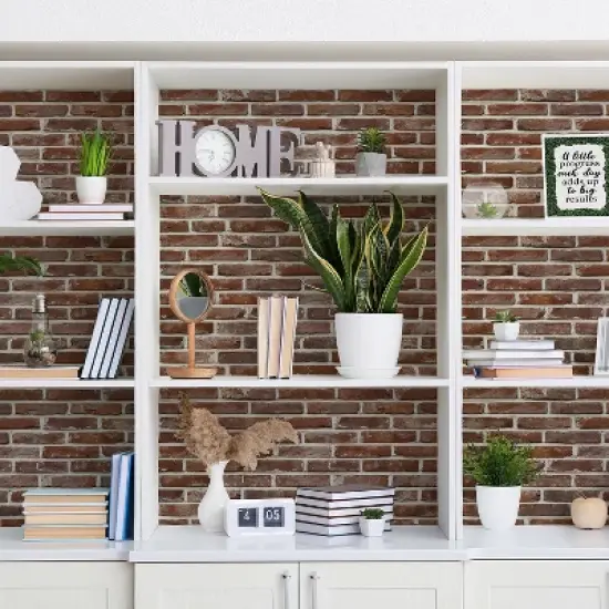 Teacher Created Resources&reg; Peel and Stick Decorative Paper Roll, 17-1/2" x 10 ft, Red Brick image {4}