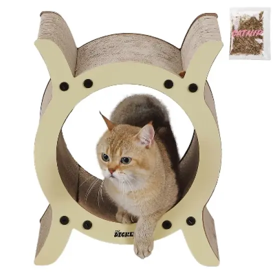 THE LICKER STORE Nyan Modern Cardboard Tunnel Cat Scratcher with Catnip image {7}