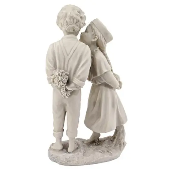 Design Toscano Love's First Kiss Children Garden Statue image {2}