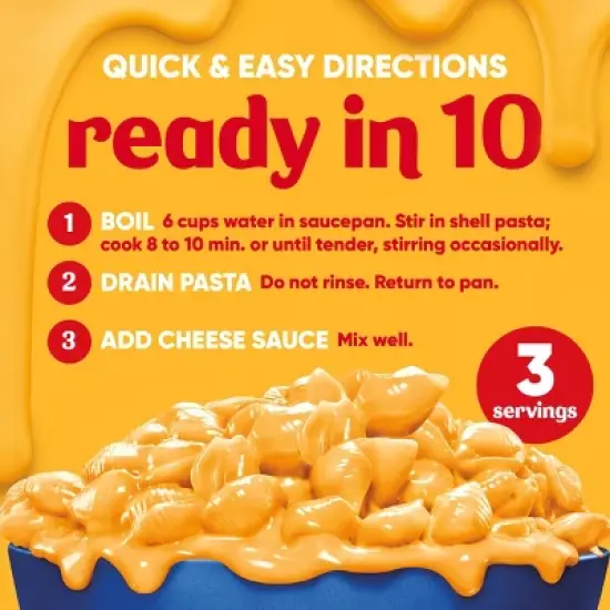 Velveeta Shells & Cheese Original Mac and Cheese Dinner image {4}