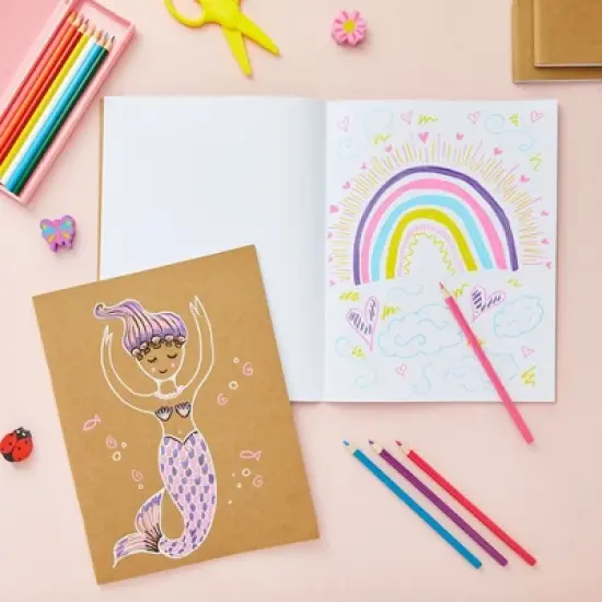 Paper Junkie 6 Pack Large Bulk Sketchbook Journals, Blank Books Notebooks for Kids, Students, Office Supplies (8.5x11 In) image {2}